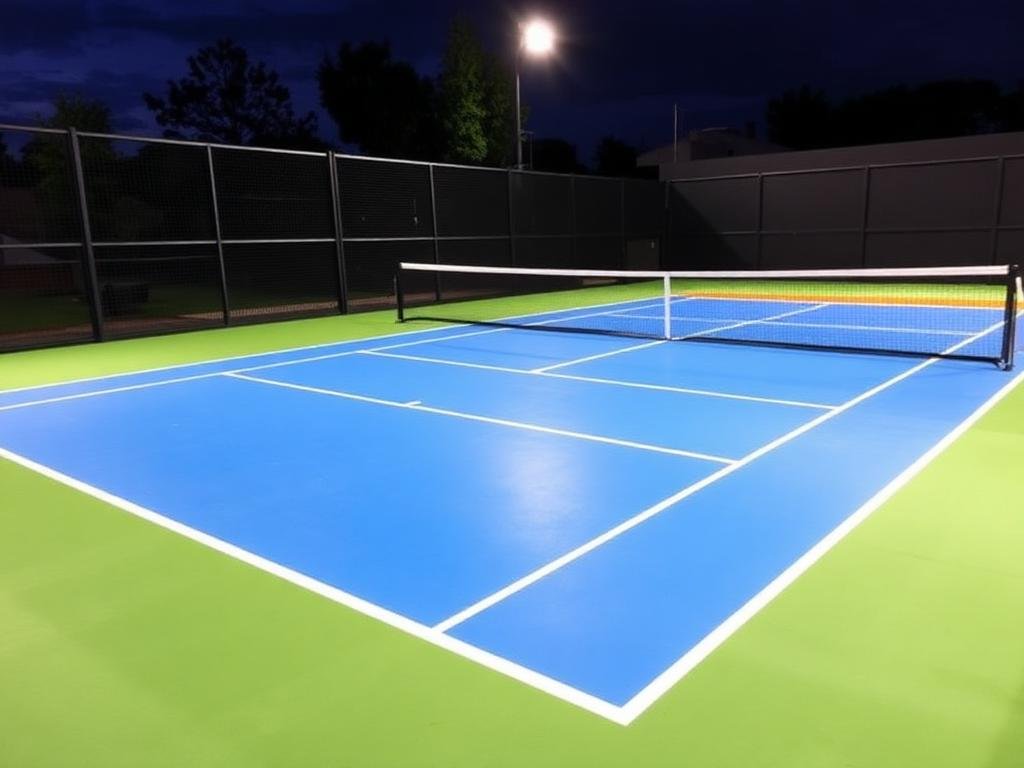 Acrylic sports court